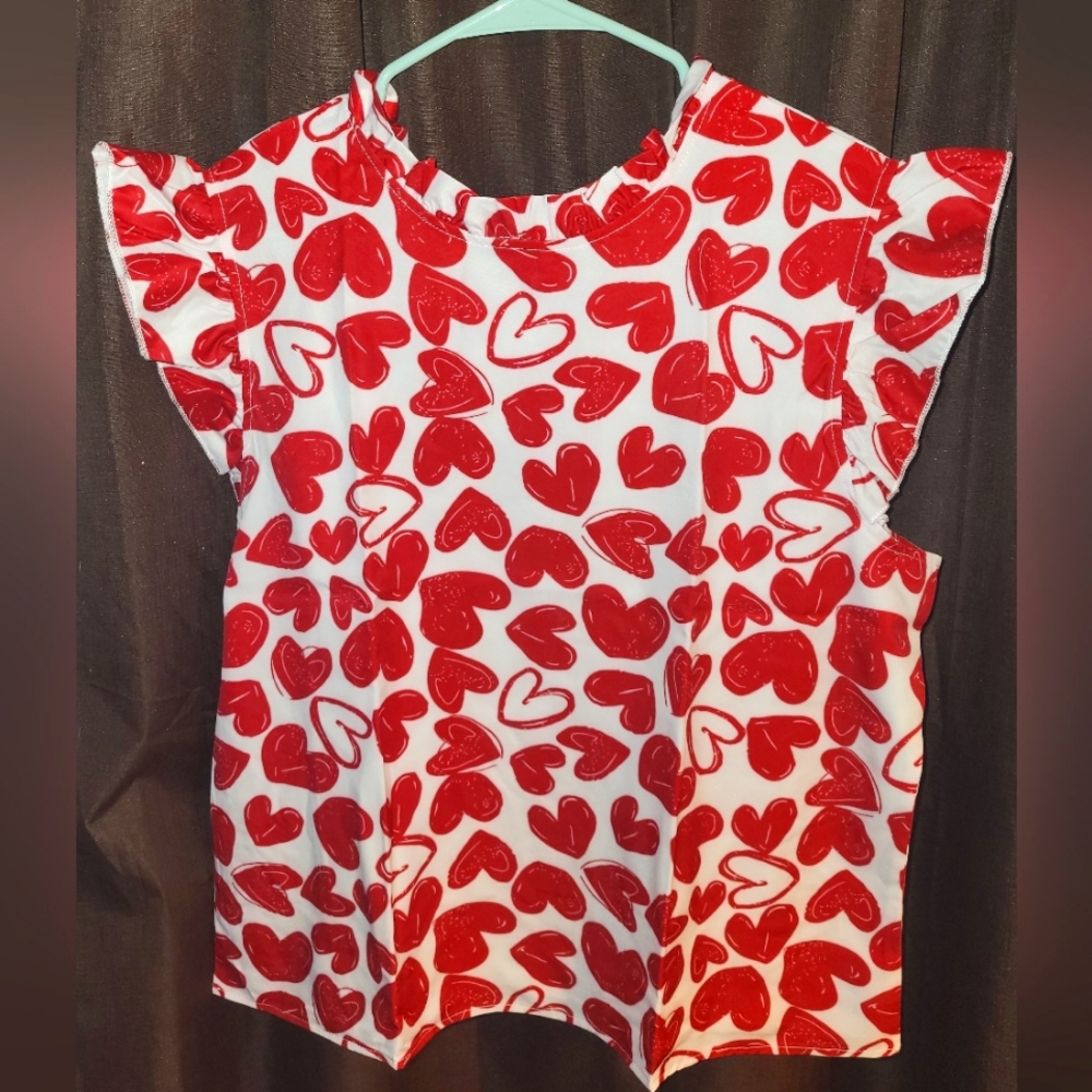 Red Heart Blouse XXL